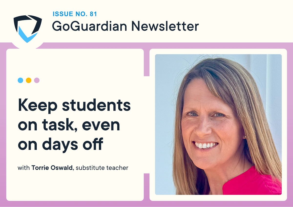 Keep students on task, even on days off with Torrie Oswald, substitute teacher