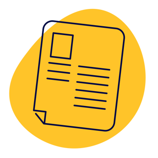 icon of a blog post