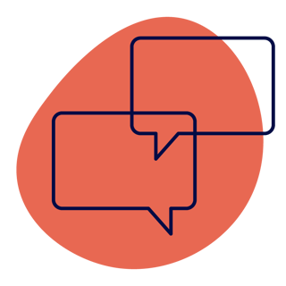 Messaging bubbles icon